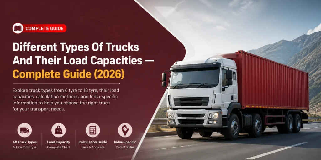 Different Types of Trucks and Their Load Capacities — Complete Guide (2026)